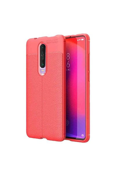 Smart Tech حافظة سيليكون لهاتف Xiaomi Redmi K30 بمظهر جلدي