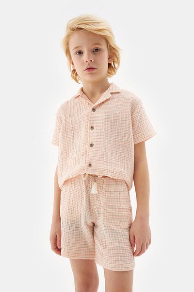 Nebbati بي جي ستور شورت للأولاد منقوش 23ss2nb3142