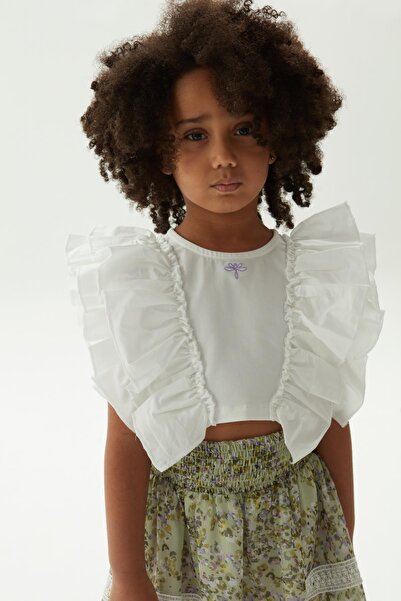 Tyess Λευκή μπλούζα για κορίτσια BG Store
