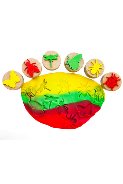 ChildGen طقم حشرات ختم خشبي (6 قطع ختم)