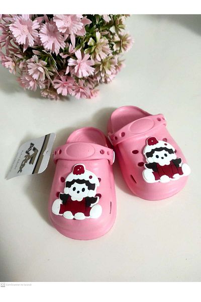 AYFOX Girl's Baby Cross Garden Beach Bath Slippers Sandals Emoji Slippers