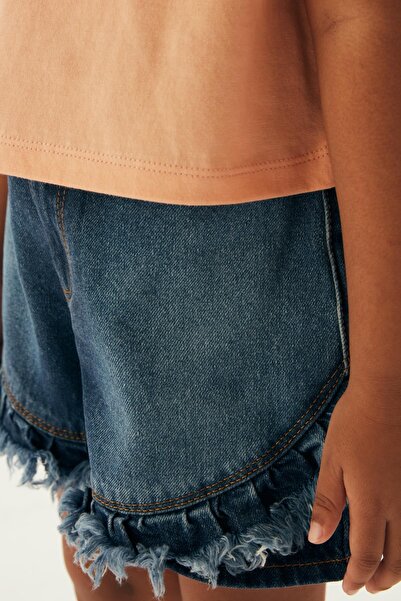 Tyess Bg Store Kız Çocuk Denim Şort