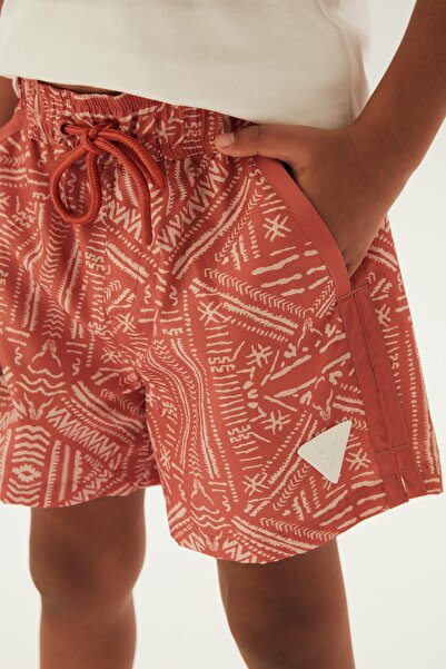 Nebbati Bg Store Erkek Çocuk Desenli Deniz Şortu