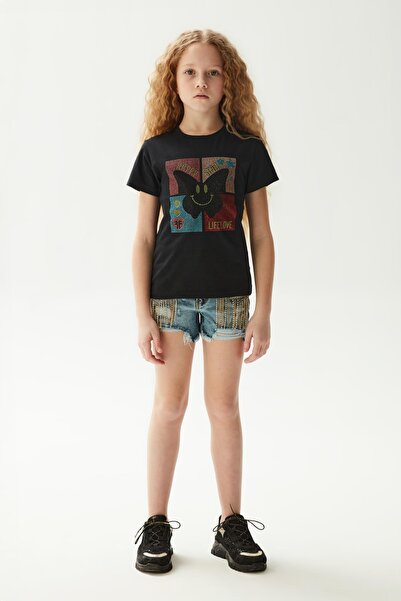 FRACOMINA BG Store Girls' Black T-Shirt