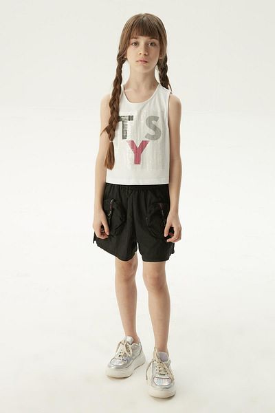 Tyess BG Store Μαύρο σορτς για κορίτσια