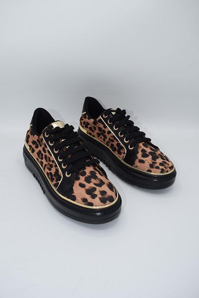 Ayakkabıda Tek Pantofi sport pentru damă Mou Leopard - negru