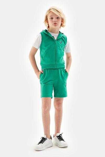 Nebbati Bg Store Boy's Green Vest 23Ss0Nb3424
