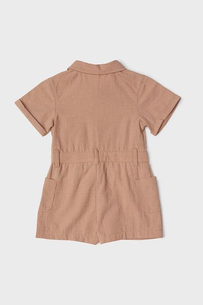 Layette BG Store Baby Boy Beige Jumpsuit