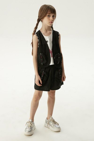 Tyess BG Store Girl's Black Vest