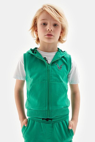 Nebbati Bg Store Boy's Green Vest 23Ss0Nb3424
