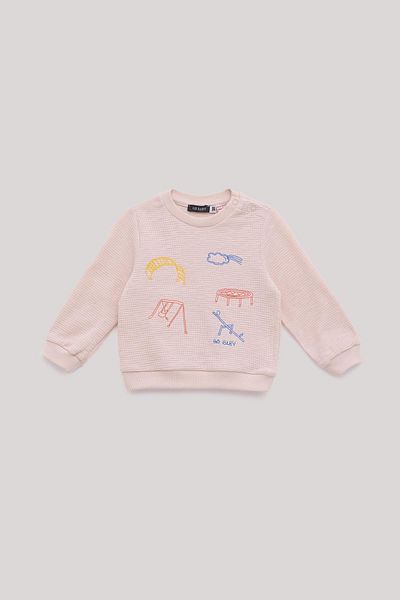 GB Baby Bg Store Baby Boy Ecru Sweatshirt