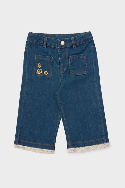 GB Baby Bg Store Baby Girl Denim Trousers 23Fw1Bg2237