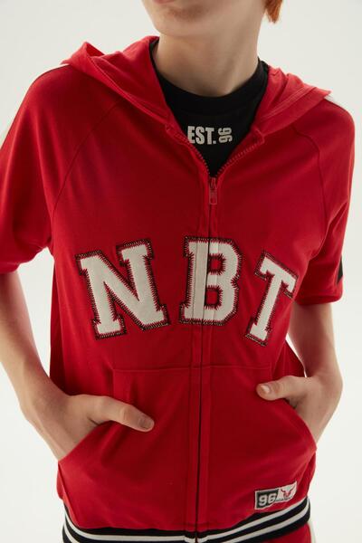Nebbati BG Store Boy's Red Tracksuit Top