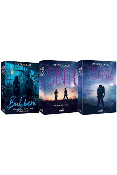 İndigo Kitap Bul Beni + Sınır + Sınırsız Karton Kapak  3 'lü Set Beyza Alkoç