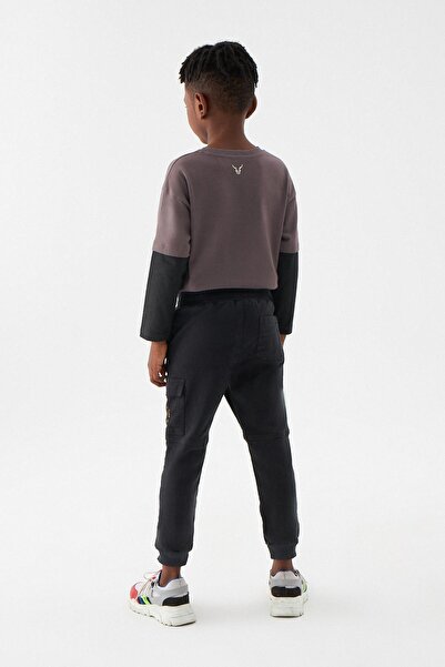 Nebbati Bg Store Boy's Anthracite Trousers 22Fw1Nb3227