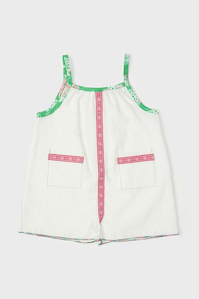 GB Baby Bg Store Baby Girl White Jumpsuit