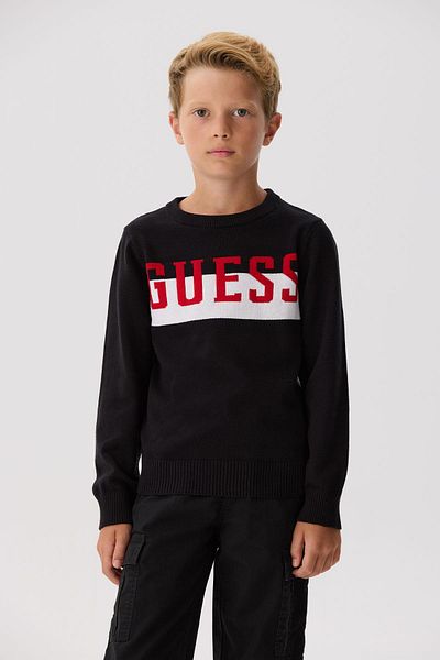 Guess سويت شيرت أسود للأولاد من BG Store