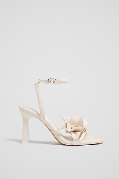 Stradivarius Magic Flower Detailed Heeled Sandals For Limited Edition