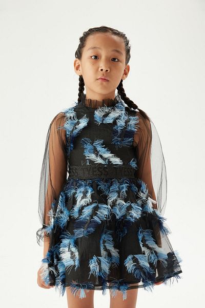 Tyess Bg Store Girl's Black Dress 23fw0tj4904