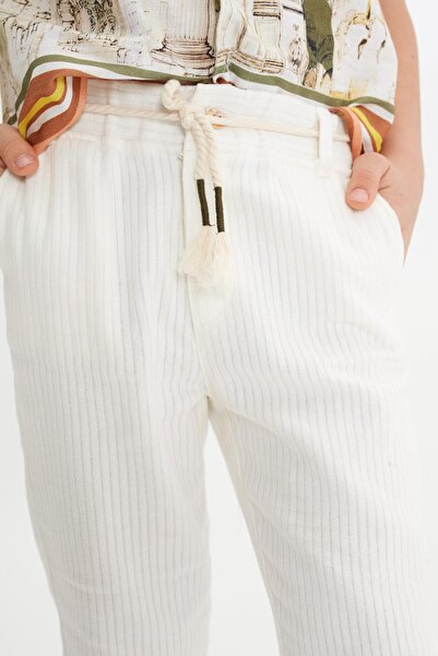 Nebbati Bg Store Boy Beige Trousers 23ss0nb3209