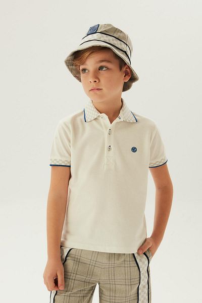 Nebbati Tricou alb pentru băiat Bg Store