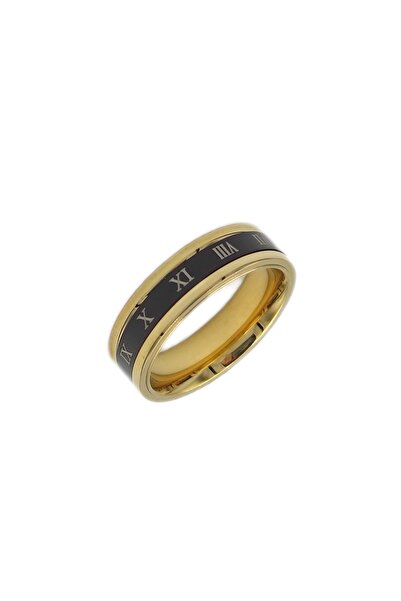 Güler Yüzlü Silver Steel Black Detail Engagement Ring - 7
