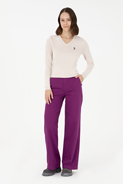 U.S. Polo Assn. Жіночі фіолетові парусинові штани 50290859-VR037