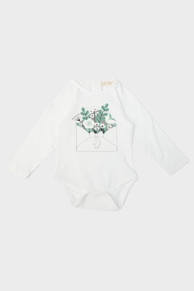 GB Baby بي جي ستور بيبي جيرل بودي وايت 23fw0bg2506