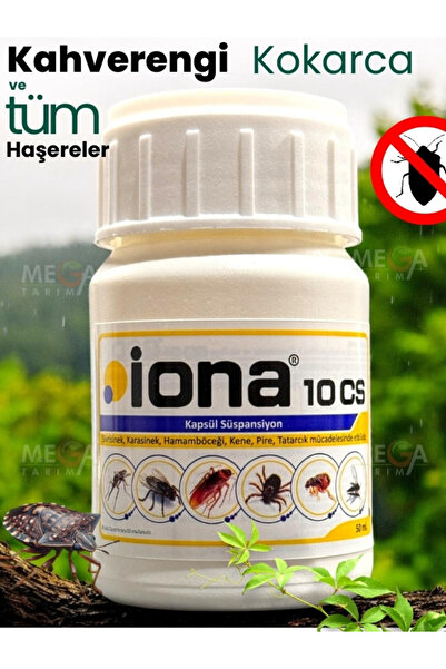 ORDU MEGA TARIM İONA 50 Sc Kahverengi Kokarca Hamamböceği Kene Pire Bit Karasinek Kulağa Kaçan Sivrisinek TÜM HAŞERE