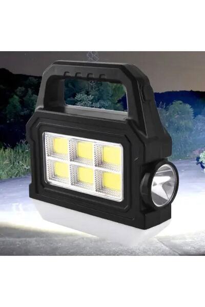 AKIN PAZAR Şarj Edilebilir Güneş Enerjili Taşınabilir Cob Light Kamp Lambası ...