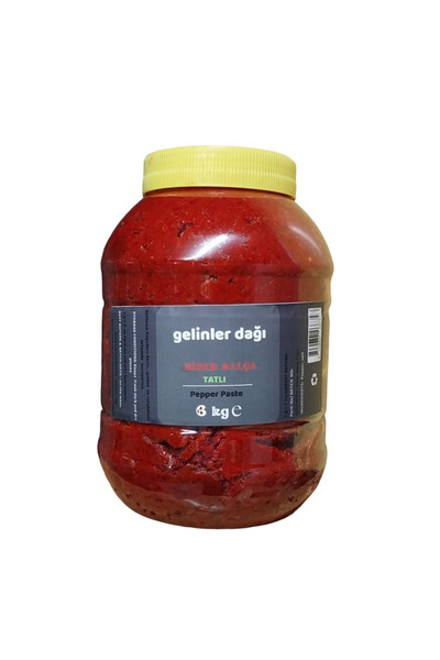Gelinler Dağı Hatay Yöresel Biber Salçası (TATLI) 6000 Cc (YENİ SEZON 2025) A...