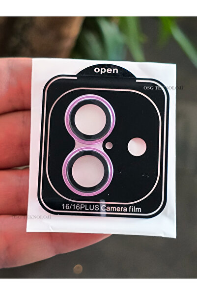 OSG iPhone 16 Ve 16 Plus Uyumlu Premium Renk Uyumlu Titanyum Kasa Safir Lens ...