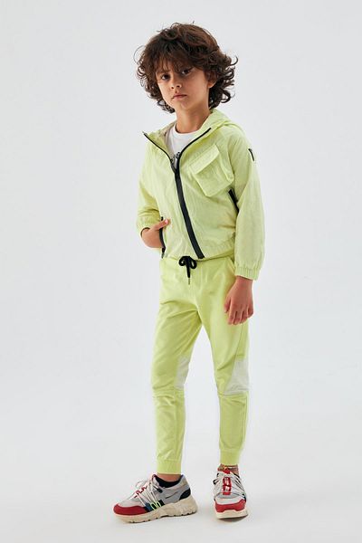 Nebbati Bg Store Boy's Green Raincoat 23pssnb3702