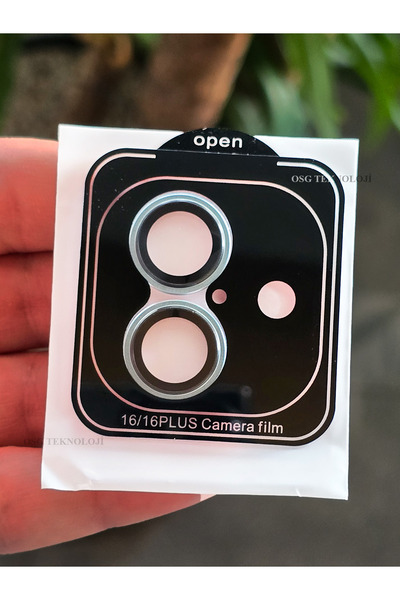 OSG iPhone 16 Ve 16 Plus Uyumlu Premium Renk Uyumlu Titanyum Kasa Safir Lens ...