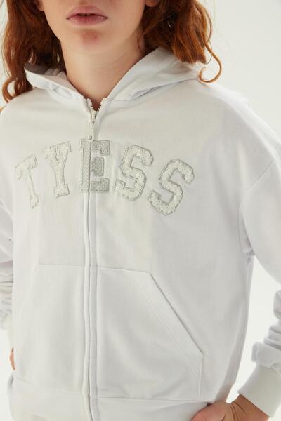 Tyess Bg Store Κοριτσίστικη Λευκή Αθλητική Μπλούζα