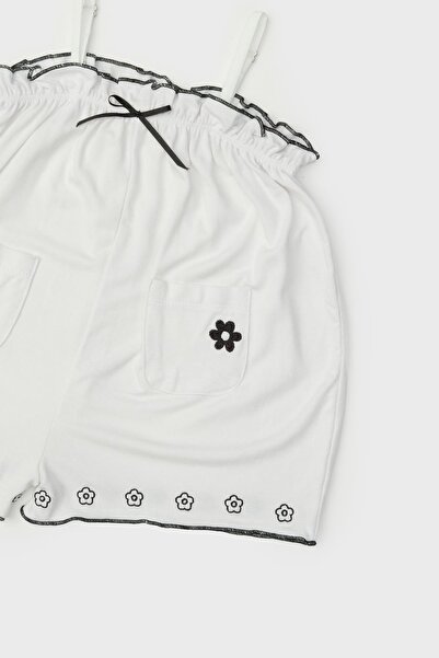 GB Baby Bg Store Baby Girl White Jumpsuit