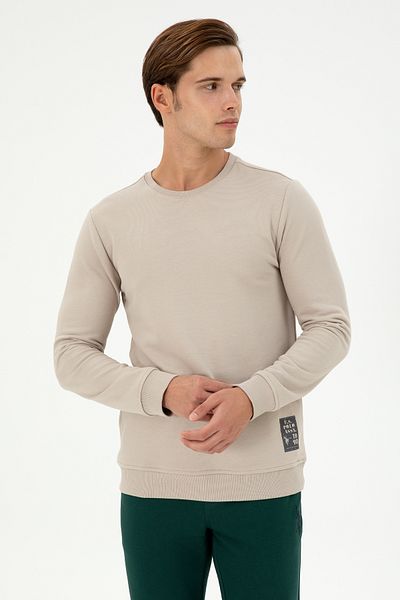 U.S. Polo Assn. Men's Stone Sweatshirt 50293471 -Vr049