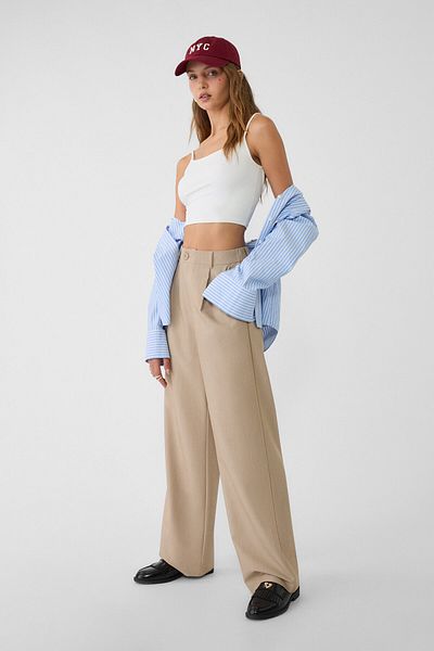 Stradivarius Smart straight-leg trousers