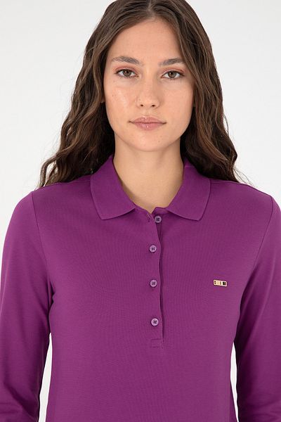 U.S. Polo Assn. Hanorac de damă Violet Basic cu gât polo 50296941 -vr037