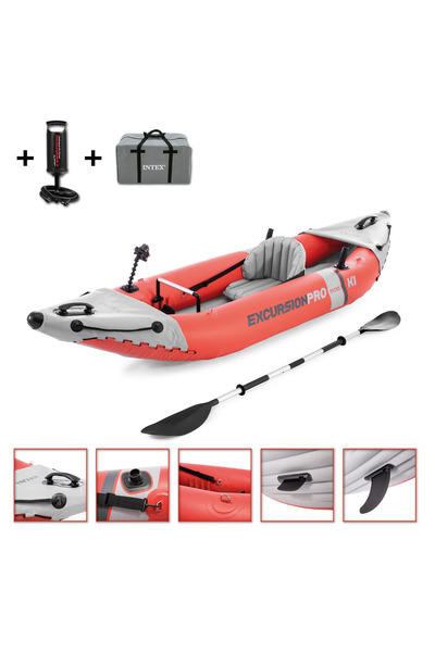 oyuncakmarketim İntex 68303 Excursion Pro K1 Şişme Kano Balık Avı Kanosu 305x...