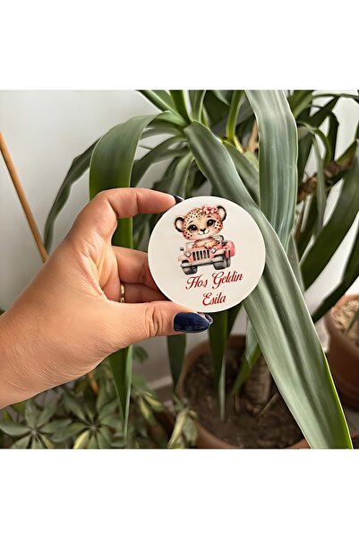 fabriflow exclusive 25adet Bebek Kız  Hoşgeldin 1,2,3,4 Yaş Magnet  Bebek Hed...
