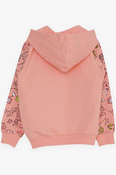 Breeze Girl's Cardigan Floral Printed 1-4 Years, Salmon