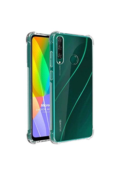 Smart Tech Huawei Y6p Shock Absorbing Darbe Emicili Şeffaf Silikon Kılıf