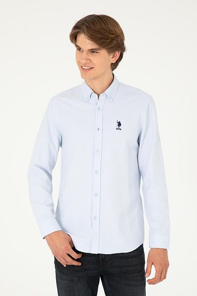 U.S. Polo Assn. Cămașă slim cu mânecă lungă pentru bărbați 1962440