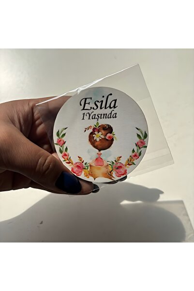 fabriflow exclusive 25adet Bebek Kız  Hoşgeldin 1,2,3,4 Yaş Magnet  Bebek Hed...
