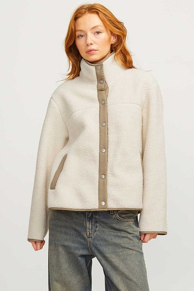JJXX Jxnellie Teddy Jacket Otw Cream Women's Coat