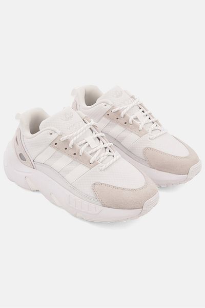 Adidas Originals Kids Boy Zx 22 Boost Lace Up Sport Shoes, Off White