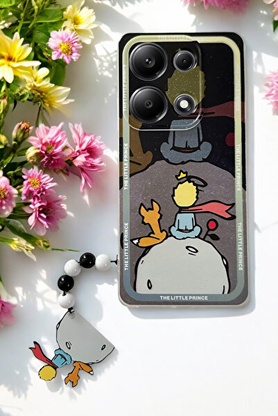Spoyi Xiaomi Redmi Note 13 Pro 4G Küçük Prens Tasarımlı Charmlı Telefon Kılıfı