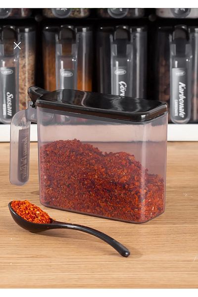Home Spice Rack Set with 12 Stands - Adhesive Countertop and Wall Mounted Spoon