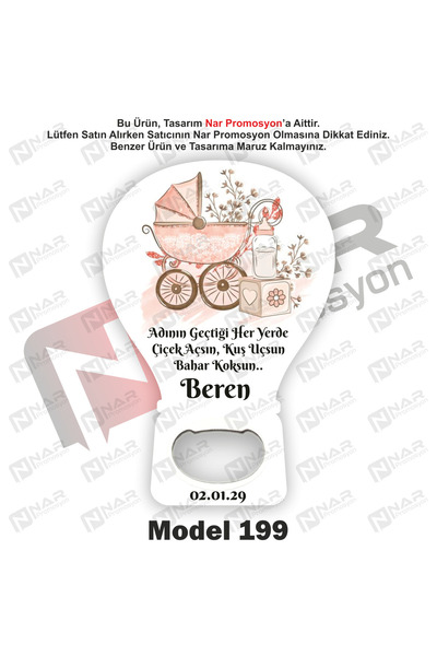 Nar Promosyon Unisex 75 Adet Balon Açacak Magnet Hediyelik - Arkası Mıknatısl...